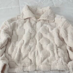 Thread & Supply Plush Cream Teddy Jacket